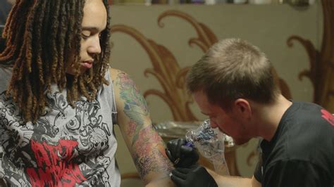 brittney griner chest tattoo|Brittney Griner Tattoos: WNBA Star Talks Body Ink (VIDEO)